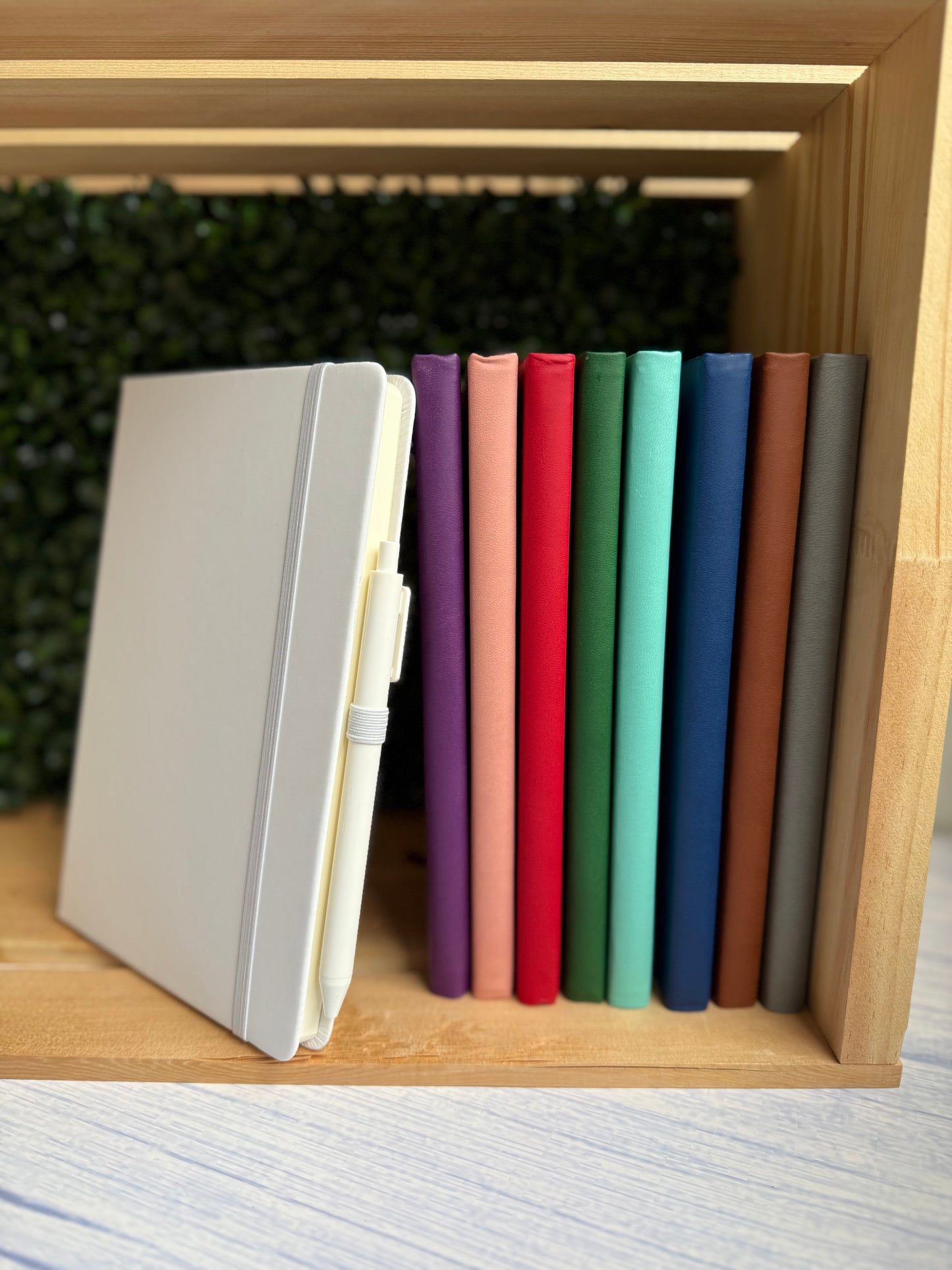 Personalized Hard Cover Leatherette Notebook & Pen Set
