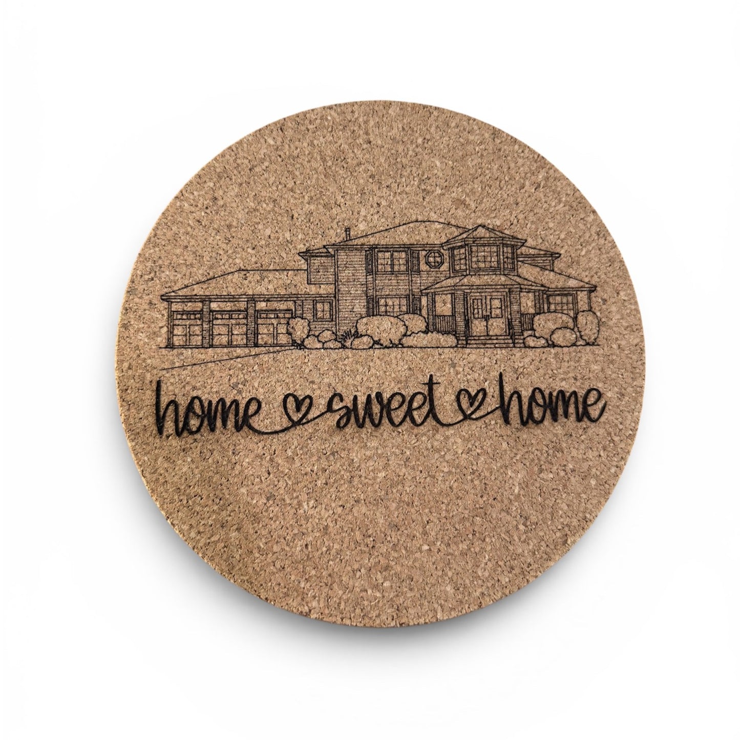 Personalized Cork Hot Mat - Custom Design