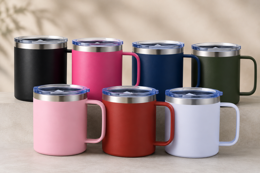 14oz Coffee Tumbler - Insulated Stainless Steel