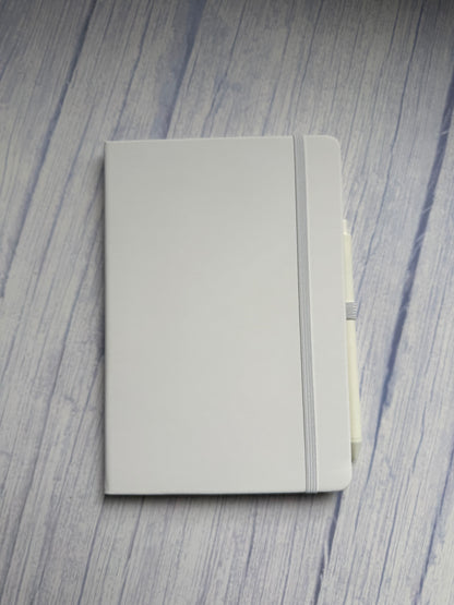 Personalized Hard Cover Leatherette Notebook & Pen Set