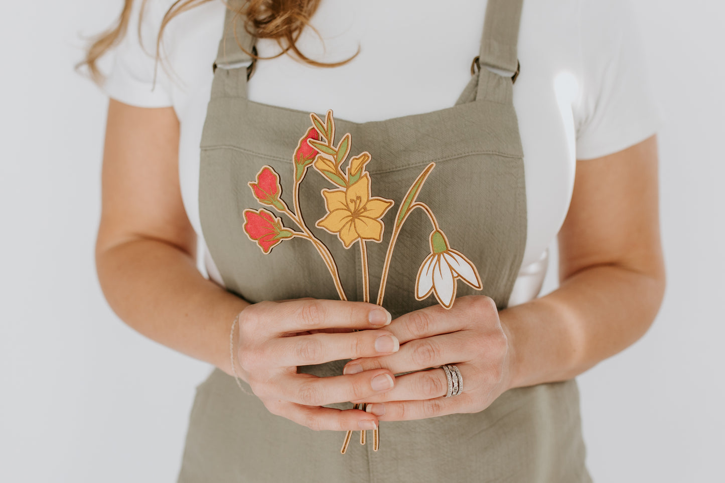 Wooden Birth Month Flower